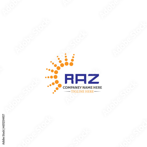 RAZ letter technology logo design on white background. RAZ logo. RAZ creative initials letter IT logo concept. RAZ letter design,RAZ. 