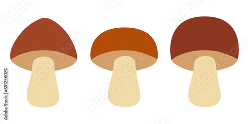 Porcini icon. Vector clipart isolated on white background.