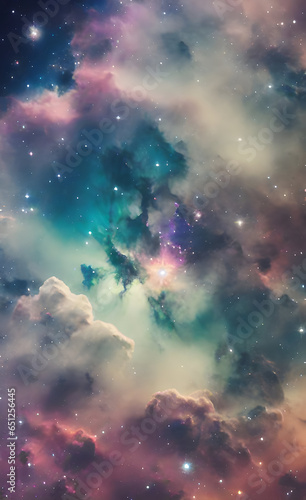 Space nebula and galaxy wallpaper.