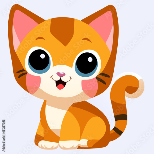 illustration ai generated  cat  cartoon  animal  vector  illustration  kitten  pet  funny  cute  character  mammal  dog  fun  domestic  feline  drawing  tail  fox  squirrel  fur  pets  art  kitty  ani