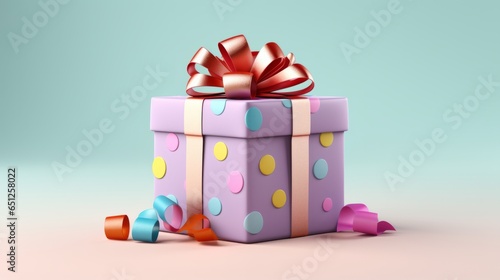 A festive gift box for a birthday party