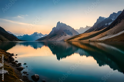 beautiful lake generative by AI technology  © khalidaziz8585