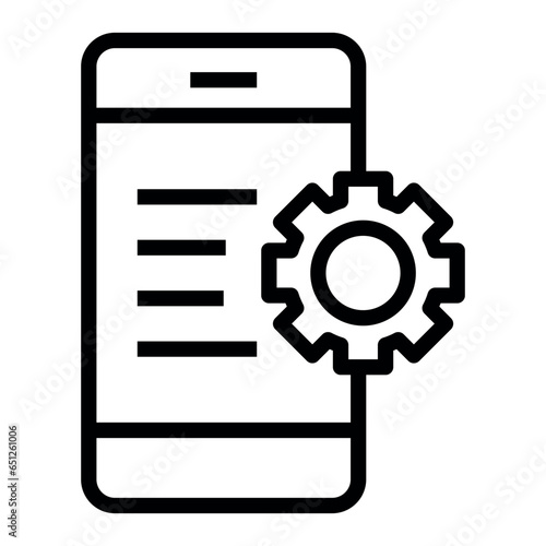mobile optimisation vector icon
