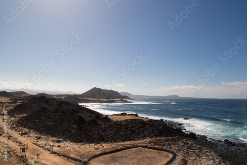 The splendid coast in Fuerteventura
