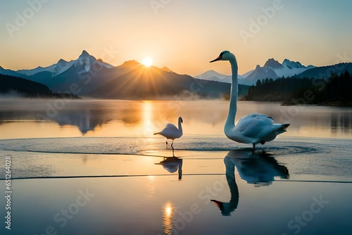 swan on the lake © tahira