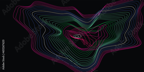 3D abstract monochrome background with lines pattern vector design, technology theme, dimensional dotted flow in perspective, big data, nanotechnology