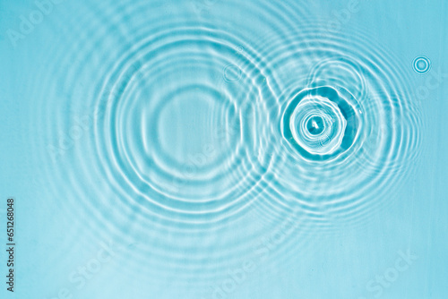 Transparent blue clear water surface texture with ripples