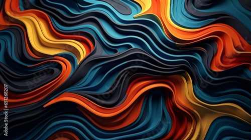dynamic 3D abstract background in vibrant colors