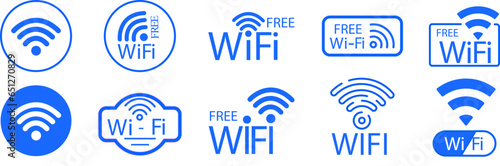 Wireless and wifi icon. Internet connection symbol. Vector wi-fi signal