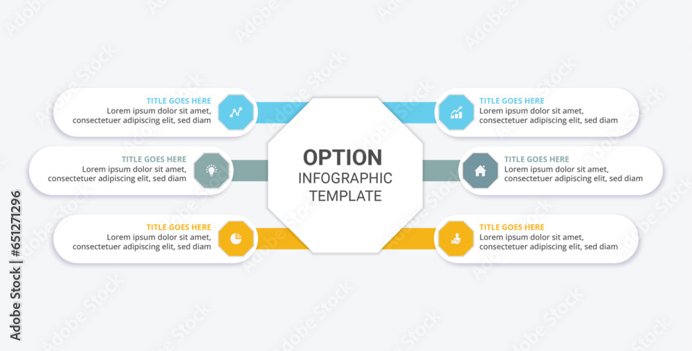 Process Workflow Infographic Template Design