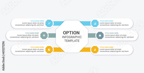 Process Workflow Infographic Template Design