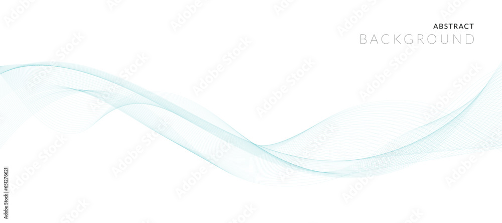 Vector abstract background design. Fluid vector shaped background. Classic banner template pattern for social media and web sites. Blue wavy lines. Wave banner.