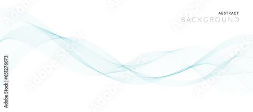 Vector abstract background design. Fluid vector shaped background. Classic banner template pattern for social media and web sites. Blue wavy lines. Wave banner.