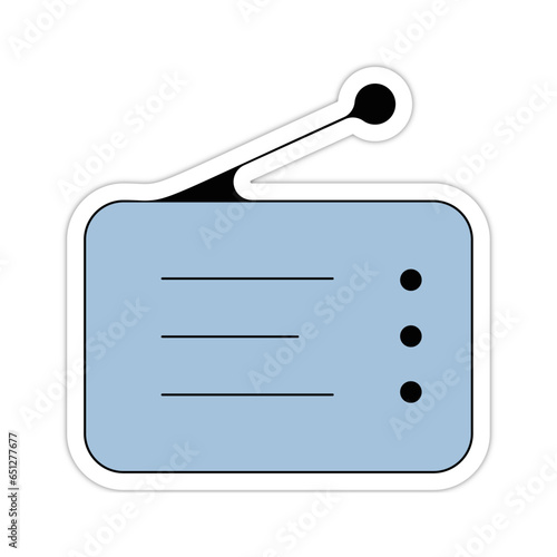 picto logo icones et symbole radio fin couleur relief
