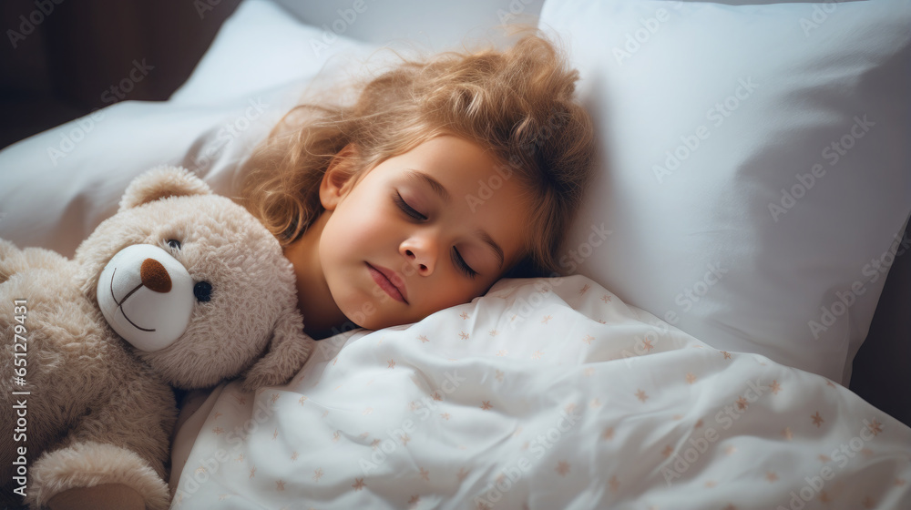 Generative AI, little cute european child sleeping, baby in a crib, boy or girl lying in bed, healthy sleep, linen, childhood, dreams, kid resting, rest, relaxation, daily routine, place for text, nap Generative AI, little cute european child sleeping, baby in a crib, boy or girl lying in bed, healthy sleep, linen, childhood, dreams, kid resting, rest, relaxation, daily routine, place for text, nap