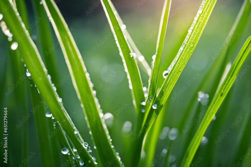 dew drops on grass dew drops on grass