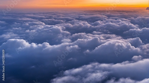 Beatiful sky with comolus clouds