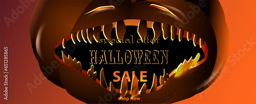 Canvas Print Predatory pumpkin - everything you need for a raving sale