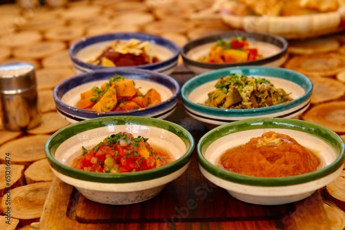 Moroccan traditional appetizers 