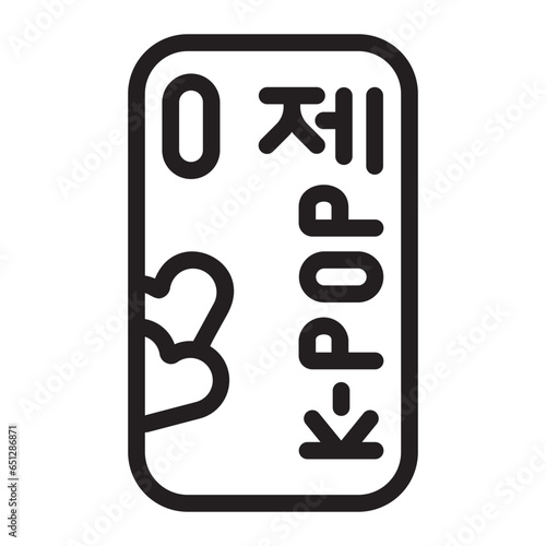 phone case line icon