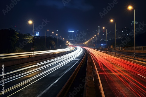 traffic on highway at night © GalleryGlider