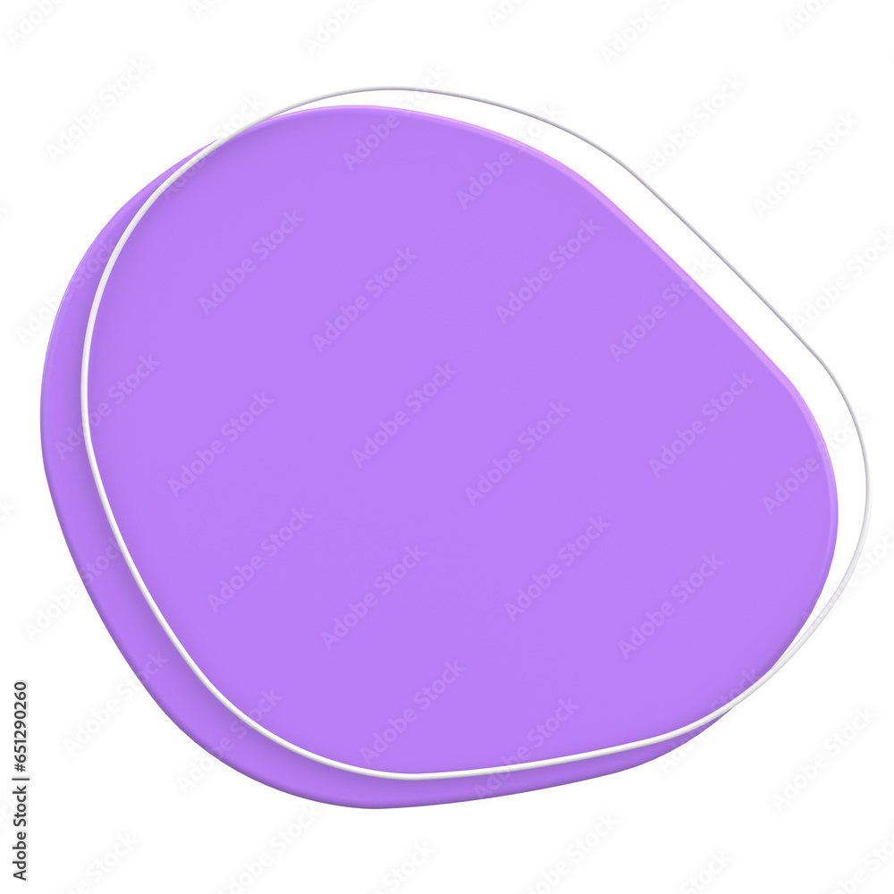 3D Blob. Abstract Text Box. 3D illustration. 3D Blob. Abstract Text Box. 3D illustration.
