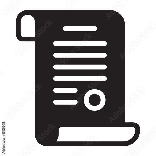 declaration of independence glyph icon