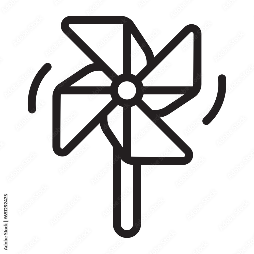 Obraz premium pinwheel line icon