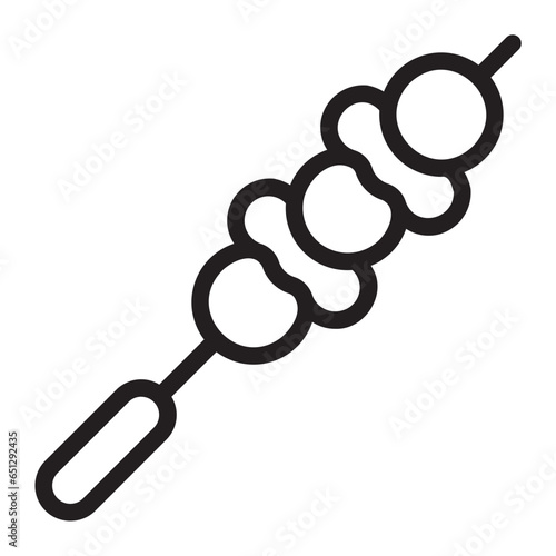 skewers line icon