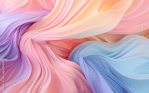 A stunning and captivating multicolored pastel digital art background. Abstract illustration of soft colors in charming digital texture.