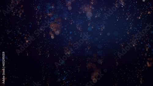 Brightly colored confetti in the form of particles elegantly descend, twirling in the air. An ideal festive background, also suitable for a vibrant and stylish presentation. Looped
