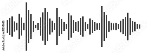 Audio equalizer in line style. Music tone effect