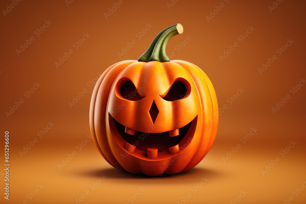 Cute smiling Halloween pumpkin Cute smiling Halloween pumpkin