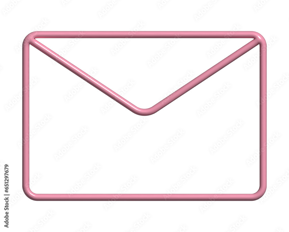 3D pink mail symbol.Cute love letter envelope icon.Email message alert notification.Address contact point.Outline icon in soft pastel pink isolated on transparent background. 3D pink mail symbol.Cute love letter envelope icon.Email message alert notification.Address contact point.Outline icon in soft pastel pink isolated on transparent background.