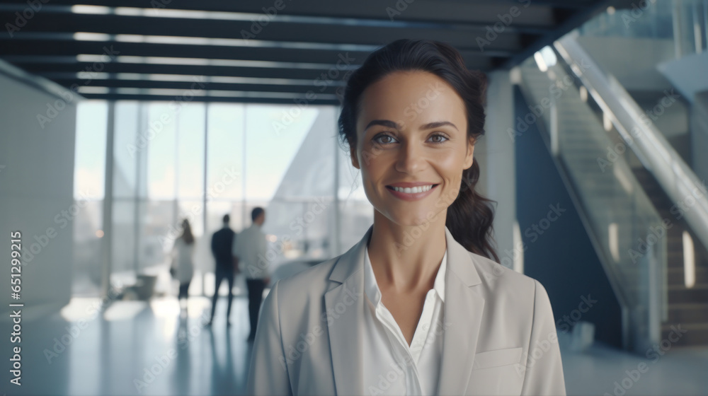 An Inspiring Woman Architect, Beaming with Pride and Passion, Perfectly Framed in the Sleek Ambiance of Her Contemporary Office. An Inspiring Woman Architect, Beaming with Pride and Passion, Perfectly Framed in the Sleek Ambiance of Her Contemporary Office.
