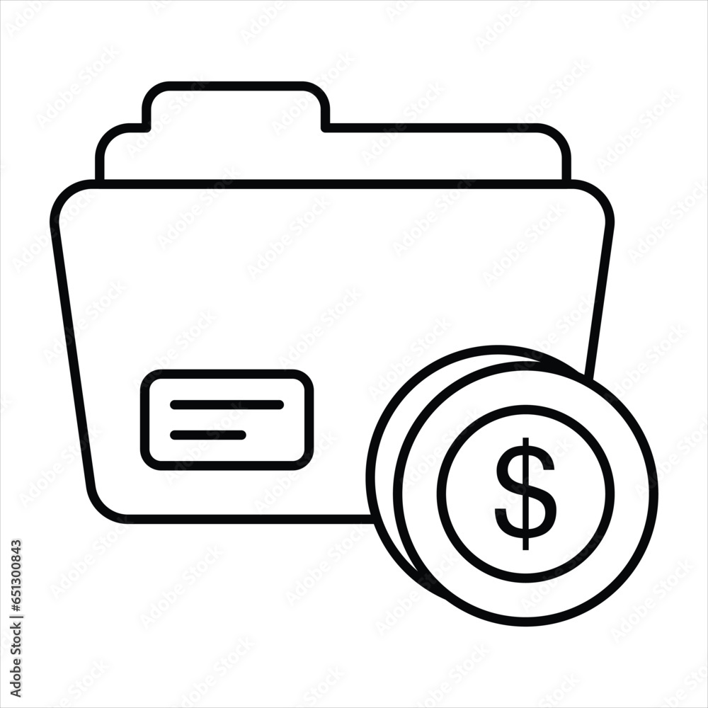 finance folder
line icon design style finance folder
line icon design style