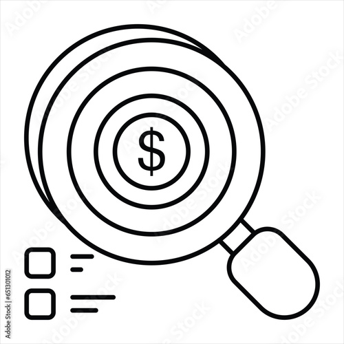 Finance Search
line icon design style