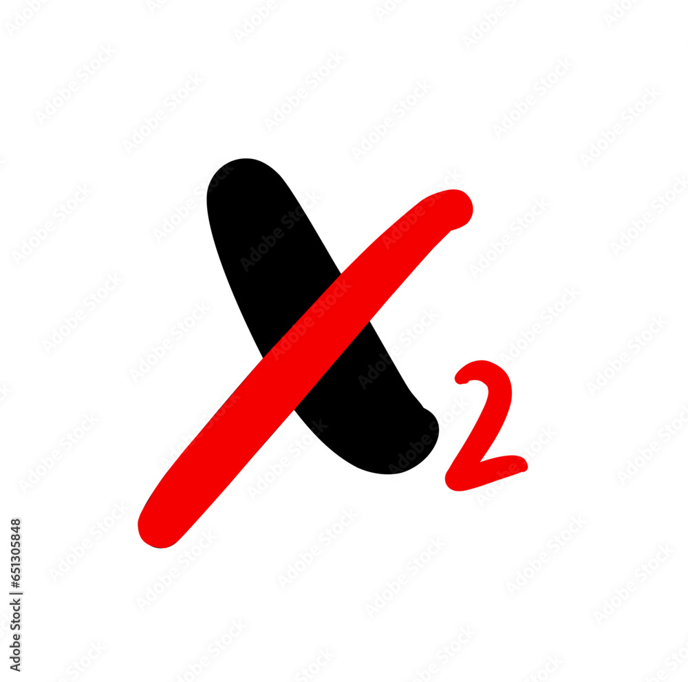 X2 vector monogram of brand or company name. X2 vector monogram of brand or company name.