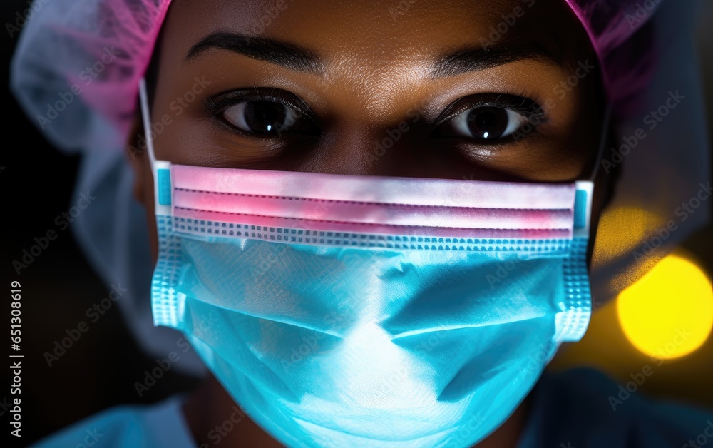 A healthcare worker in a bustling hospital. Generative AI A healthcare worker in a bustling hospital. Generative AI