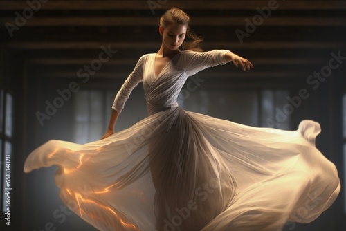 woman dancing, Generative AI