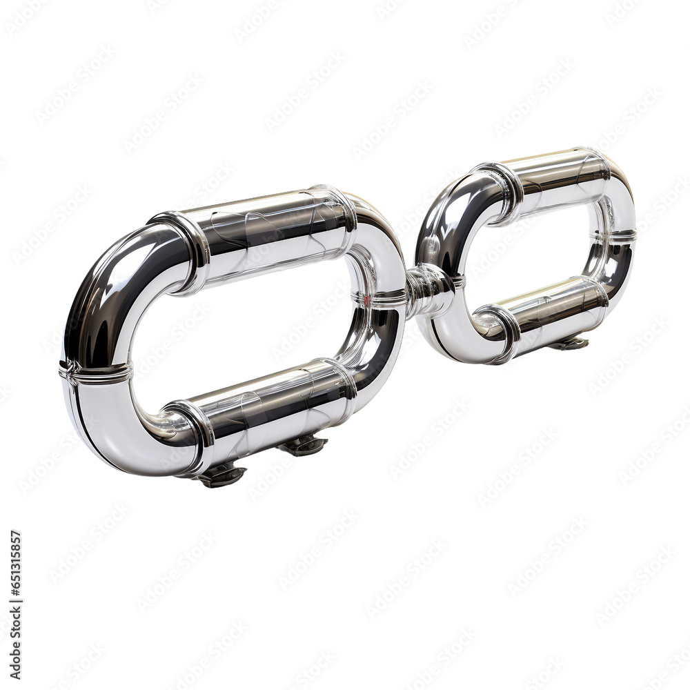 Tracheal Tube on a Clear Surface or Transparent Background. Generative AI Tracheal Tube on a Clear Surface or Transparent Background. Generative AI