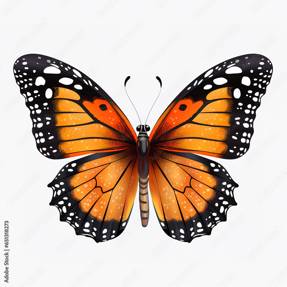 Fototapeta premium butterfly isolated on white background