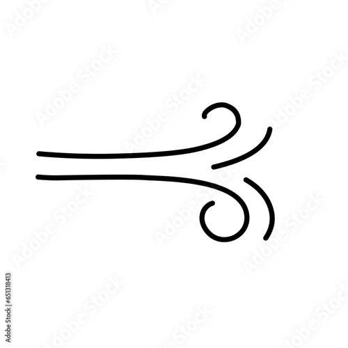 hand drawn wind icon