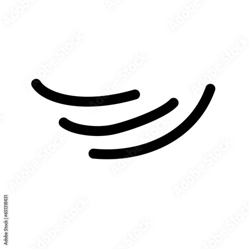 hand drawn wind icon