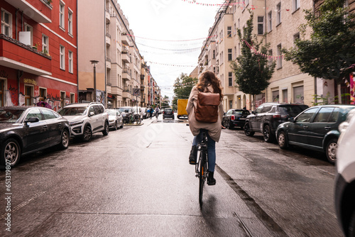 Wallpaper Mural person riding a bike Torontodigital.ca
