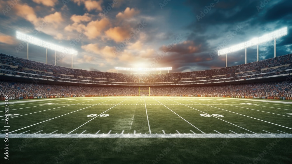 Fototapeta premium American Football Stadium.