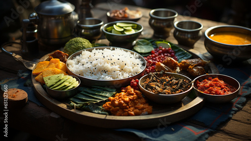 Traditional Indian cuisine  use of spices  milk  dairy products  but also meat and vegetables