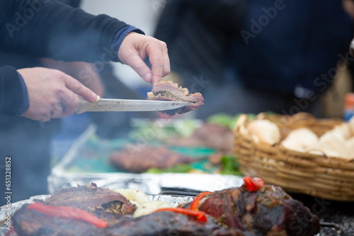 Fototapeta Naklejka Na Ścianę i Meble -  Argentina´s greartest skill in meat cooking