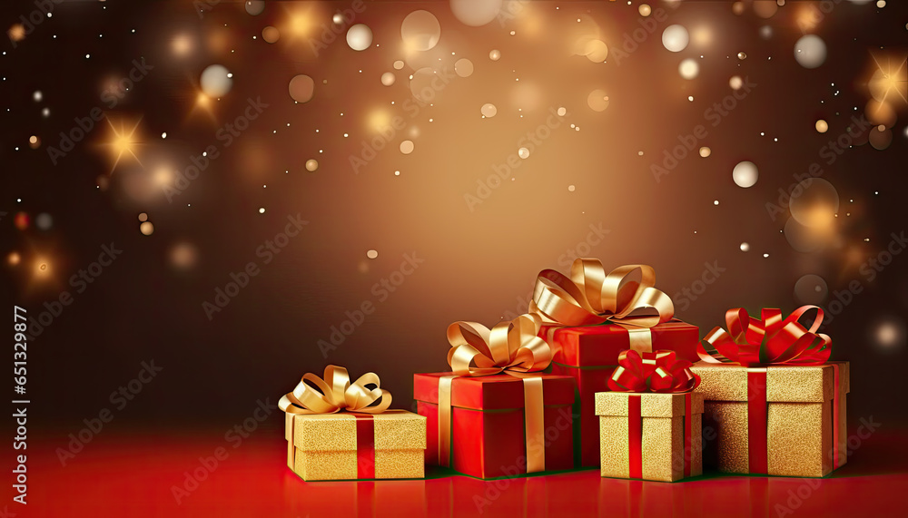 Background of Merry Christmas with presents Background of Merry Christmas with presents