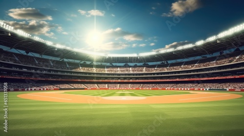 Professional baseball grand arena, Stadium. © visoot